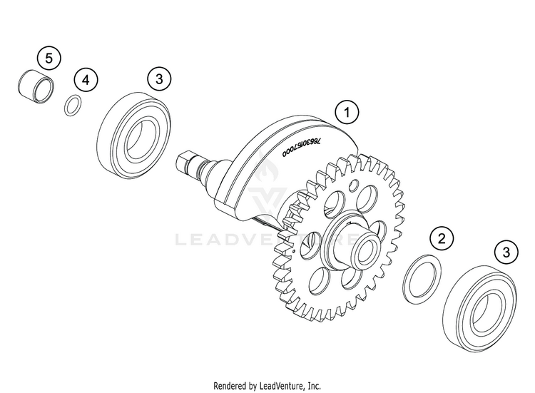 Balancer Shaft VITPILEN 701 ENGINE - 2020 Schematic