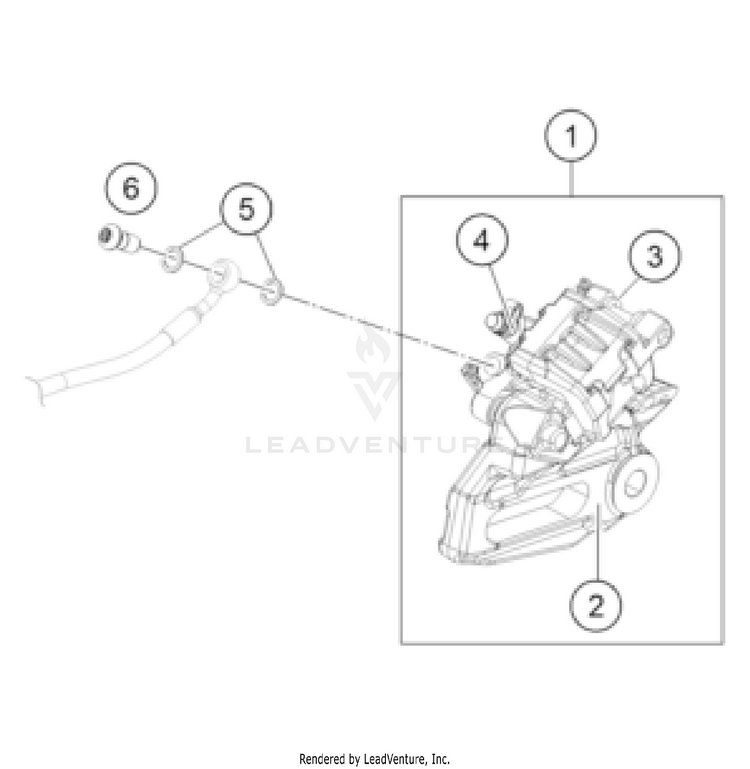 Rear Brake Caliper Schematic