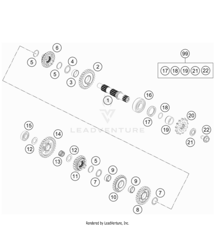 Transmission Ii - Countershaft TC 85 Engine - 2022 Schematic