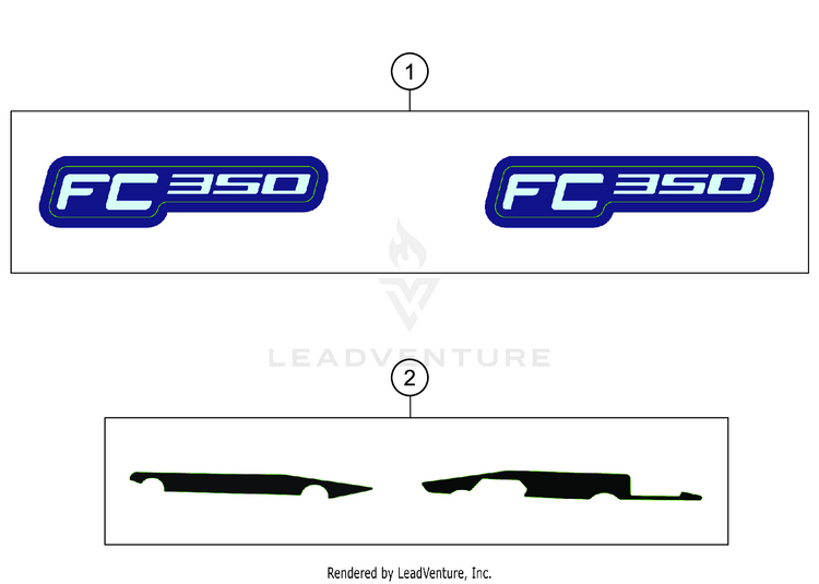 Decal FC 450 CHASSIS - 2021 Schematic