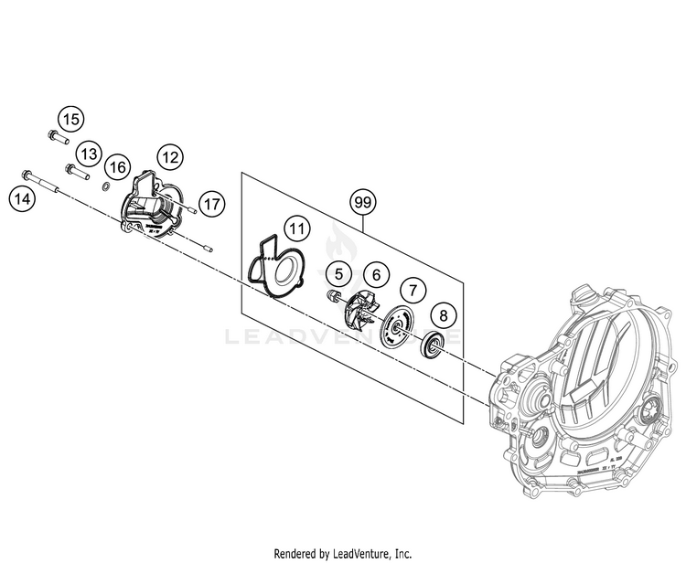 Water Pump FC 450 Engine - 2021 Schematic