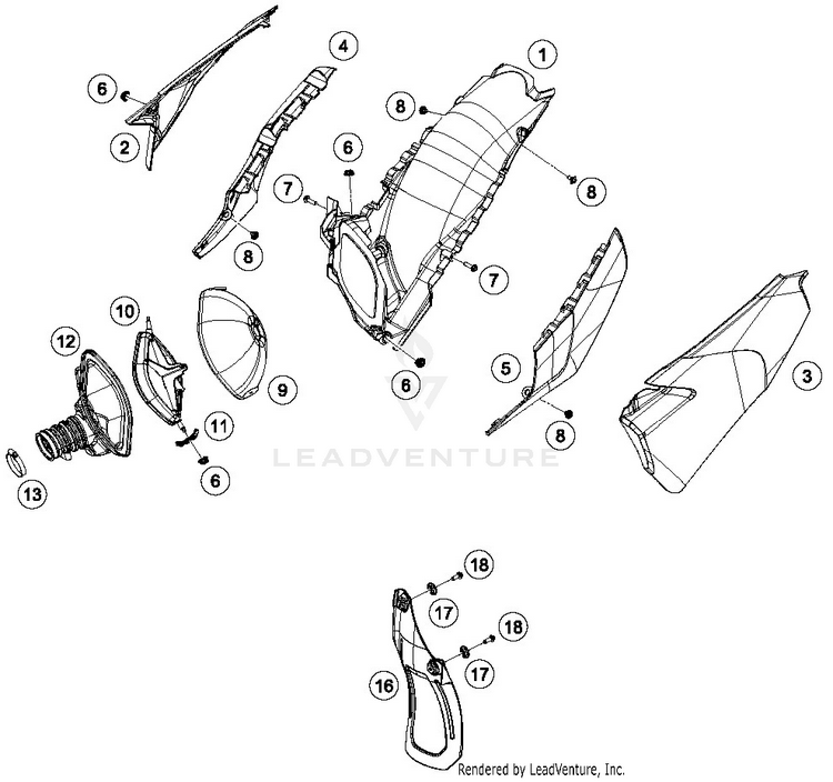 Air Filter TX 300 CHASSIS - 2019 Schematic