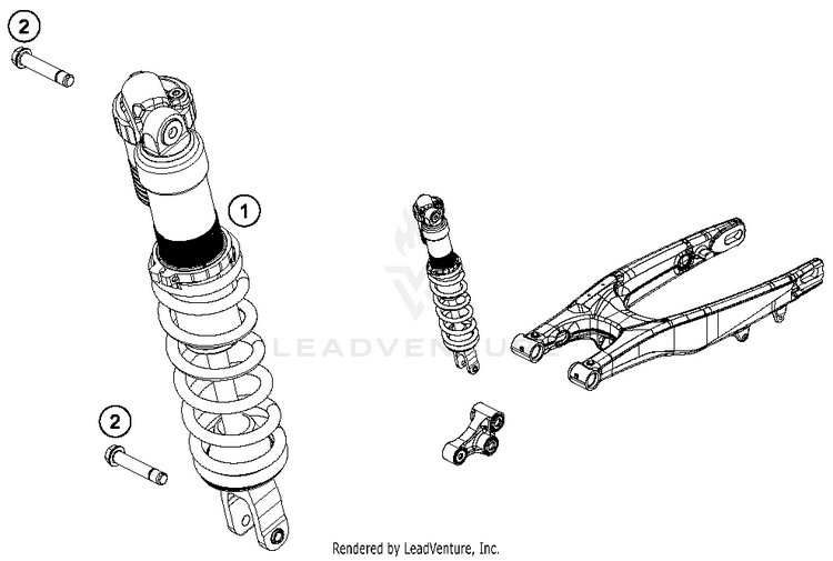 Shock Absorber TC 125 CHASSIS - 2017 Schematic