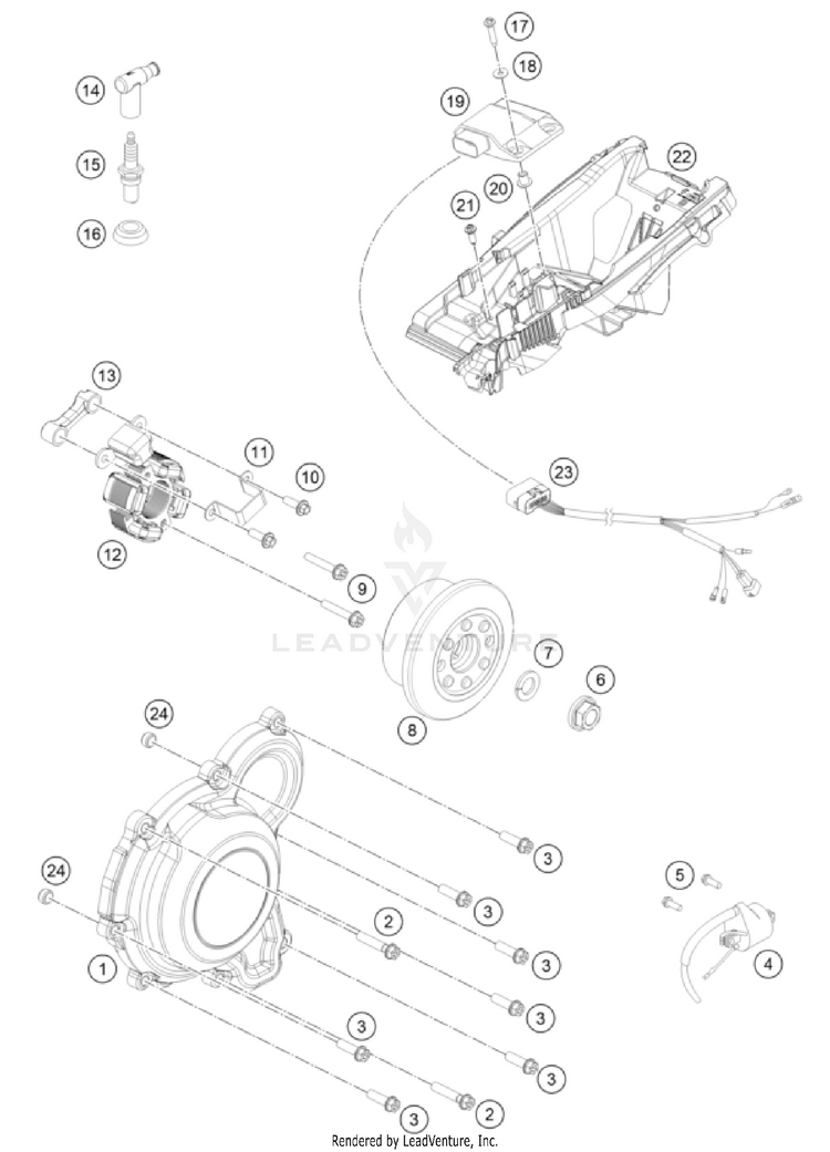 Ignition System TC 250 Engine - 2022 Schematic