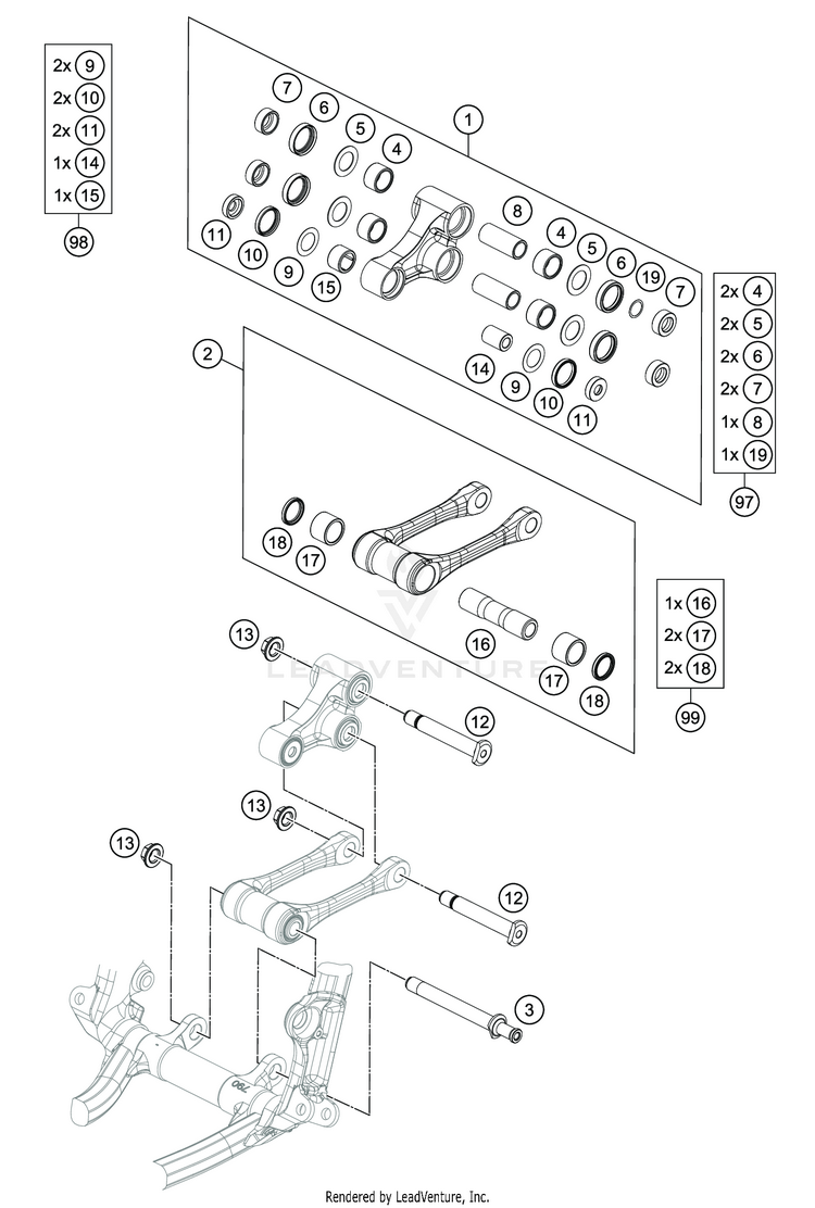 Pro Lever Linking FS 450 CHASSIS - 2020 Schematic