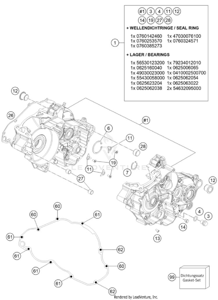 Engine Case TX 300i ENGINE - 2023 Schematic