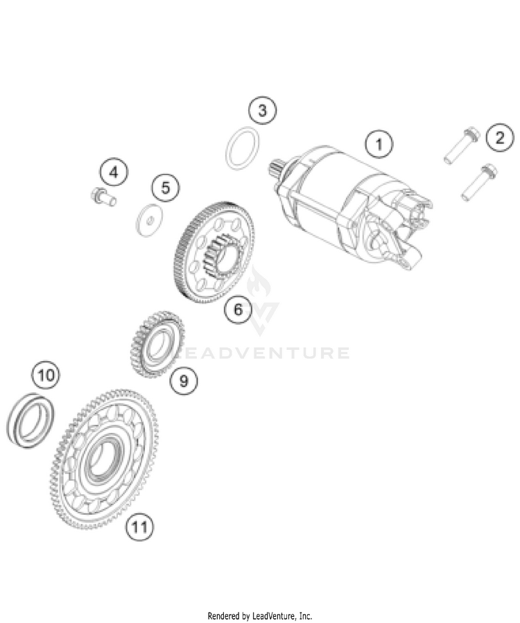 Electric Starter FC 450 Rockstar Ed. ENGINE - 2024 Schematic