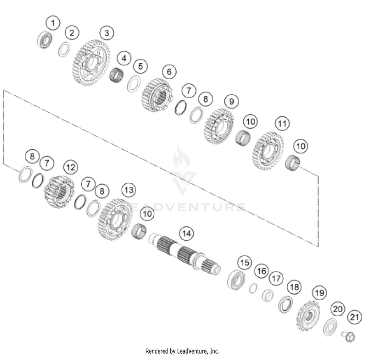 Transmission Ii - Countershaft 901 Norden ENGINE - 2024 Schematic