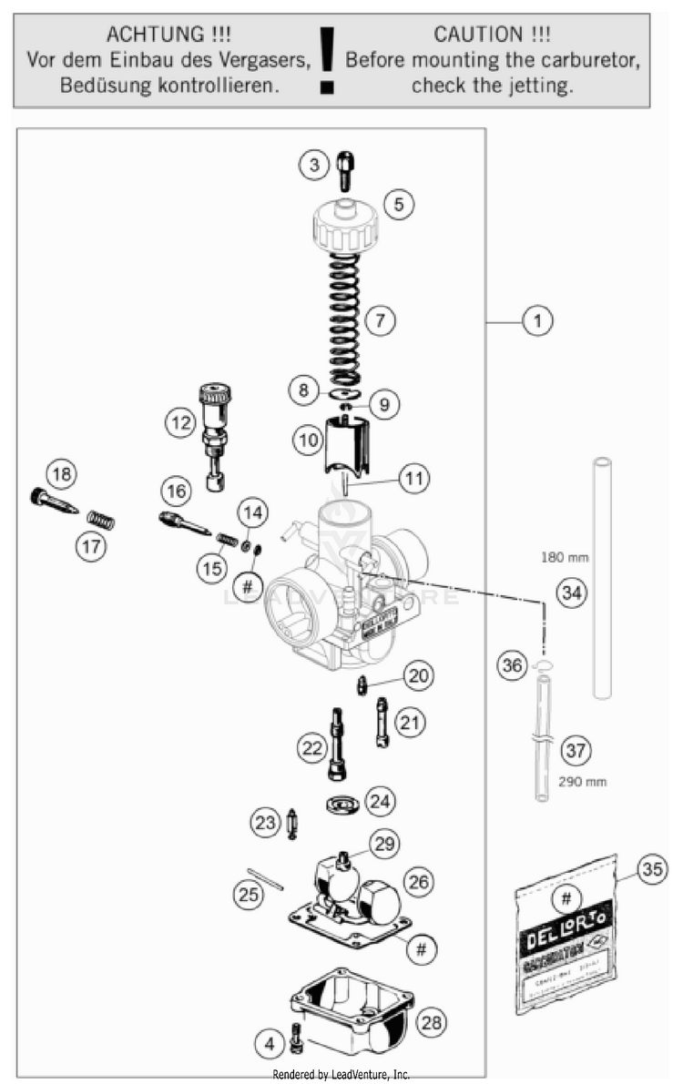 Carburetor TC 50 ENGINE - 2023 Schematic