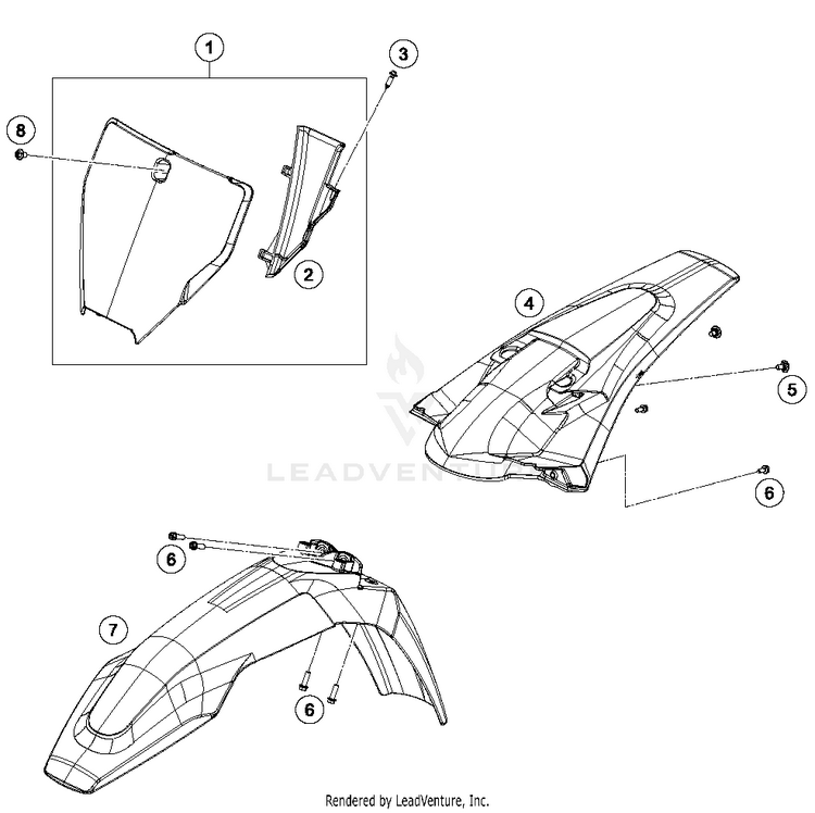 Mask, Fenders FC 350 CHASSIS - 2016 Schematic