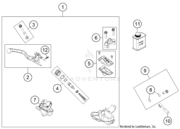 Front Brake Control TC 85 19/16 CHASSIS - 2026 Schematic