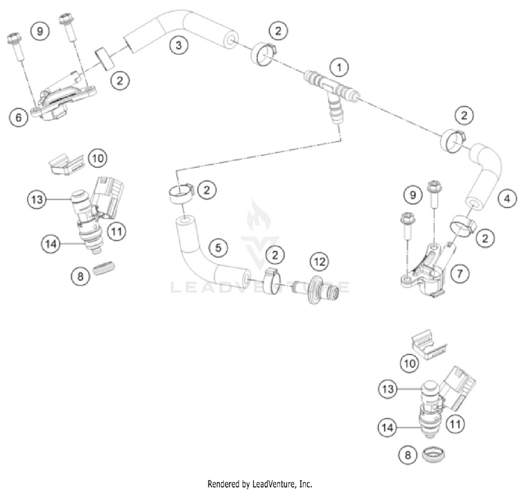 Fuel Distributor TX 300i ENGINE - 2023 Schematic