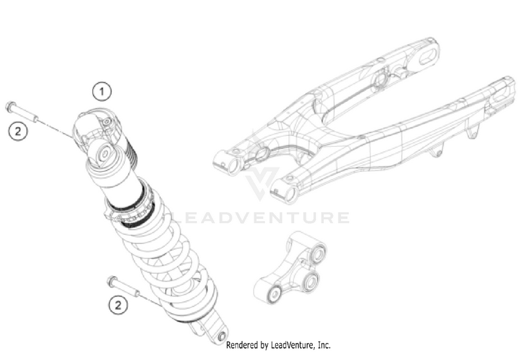 Shock Absorber FC 250 CHASSIS - 2022 Schematic