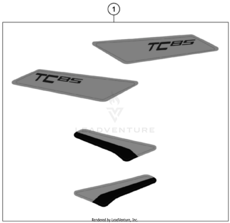 Decal TC 85 17/14 CHASSIS - 2023 Schematic