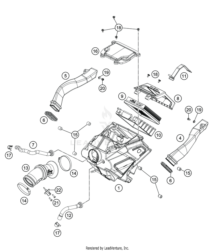 Air Filter VITPILEN 701 CHASSIS - 2020 Schematic