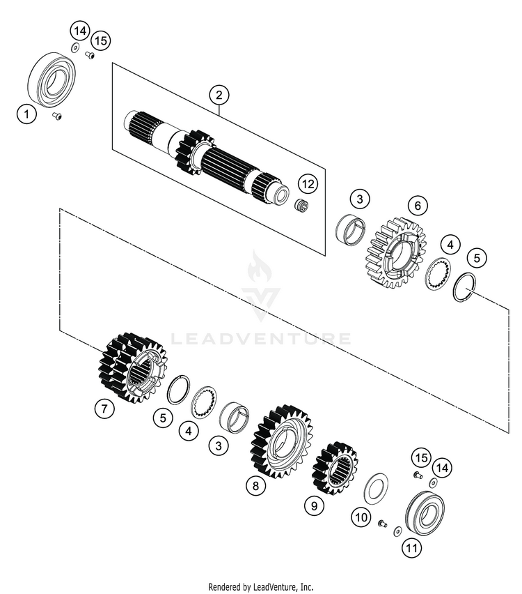 Transmission I - Main Shaft VITPILEN 701 ENGINE - 2020 Schematic