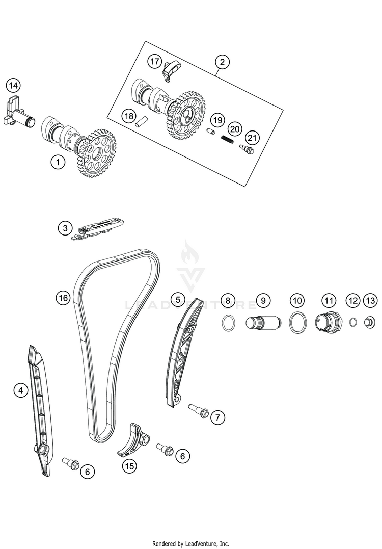 Timing Drive FC 350 ENGINE - 2020 Schematic