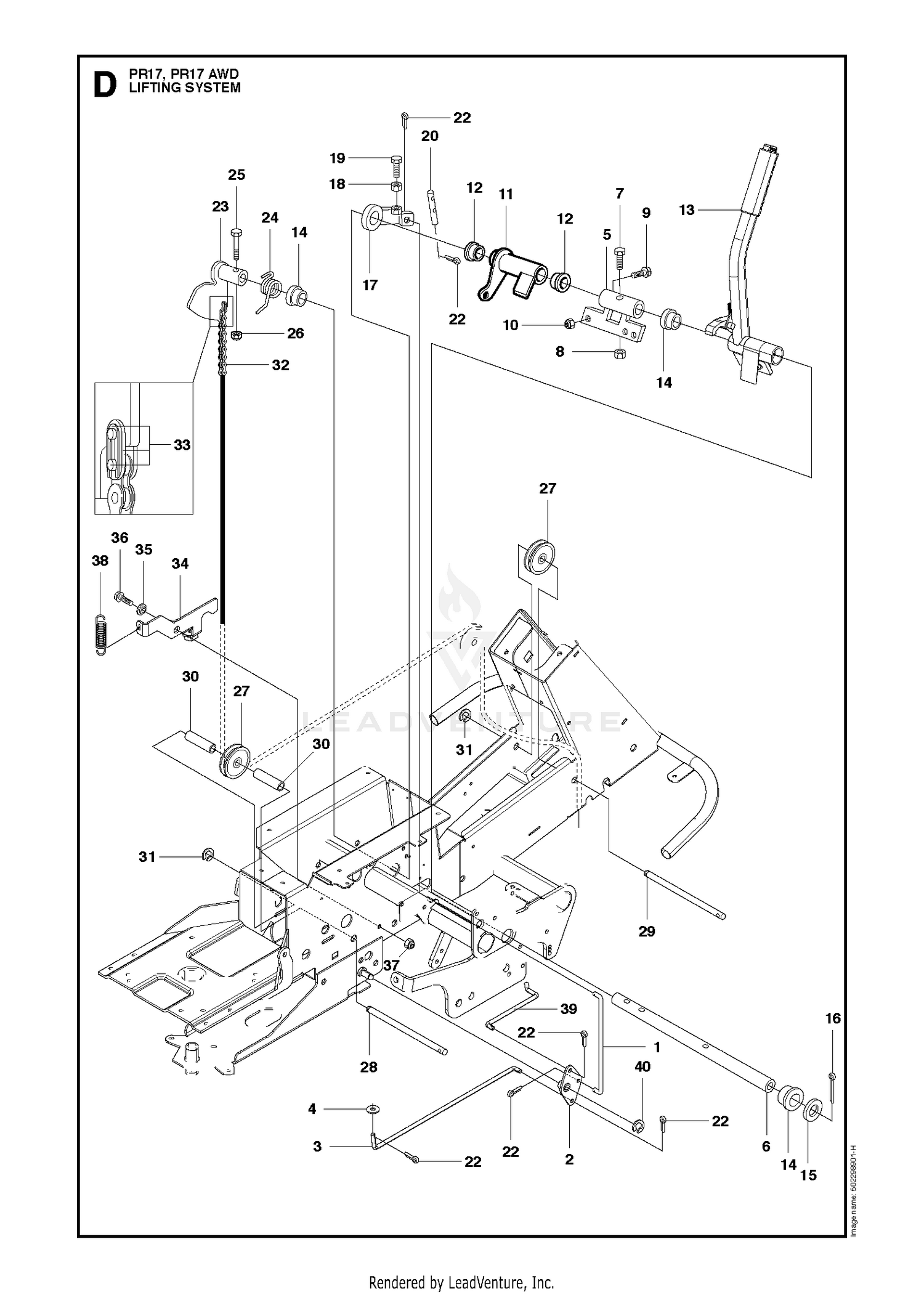 MOWER LIFT / DECK LIFT