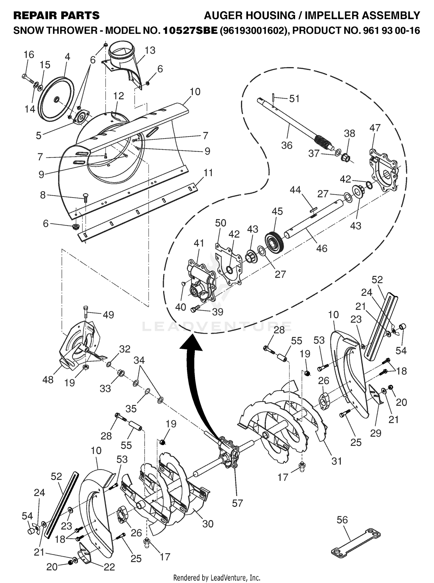 AUGER HOUSING & IMPELLER