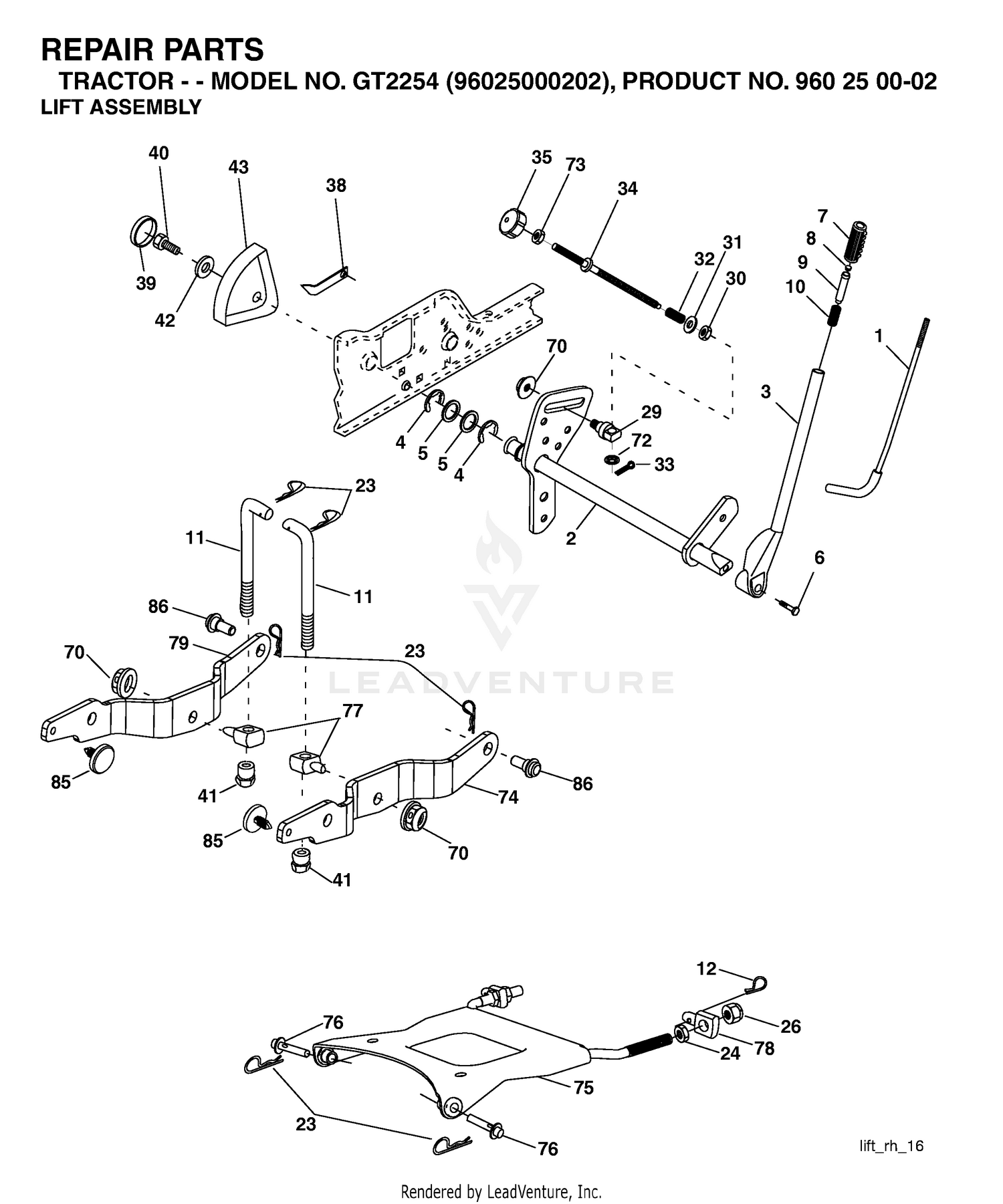MOWER LIFT / DECK LIFT