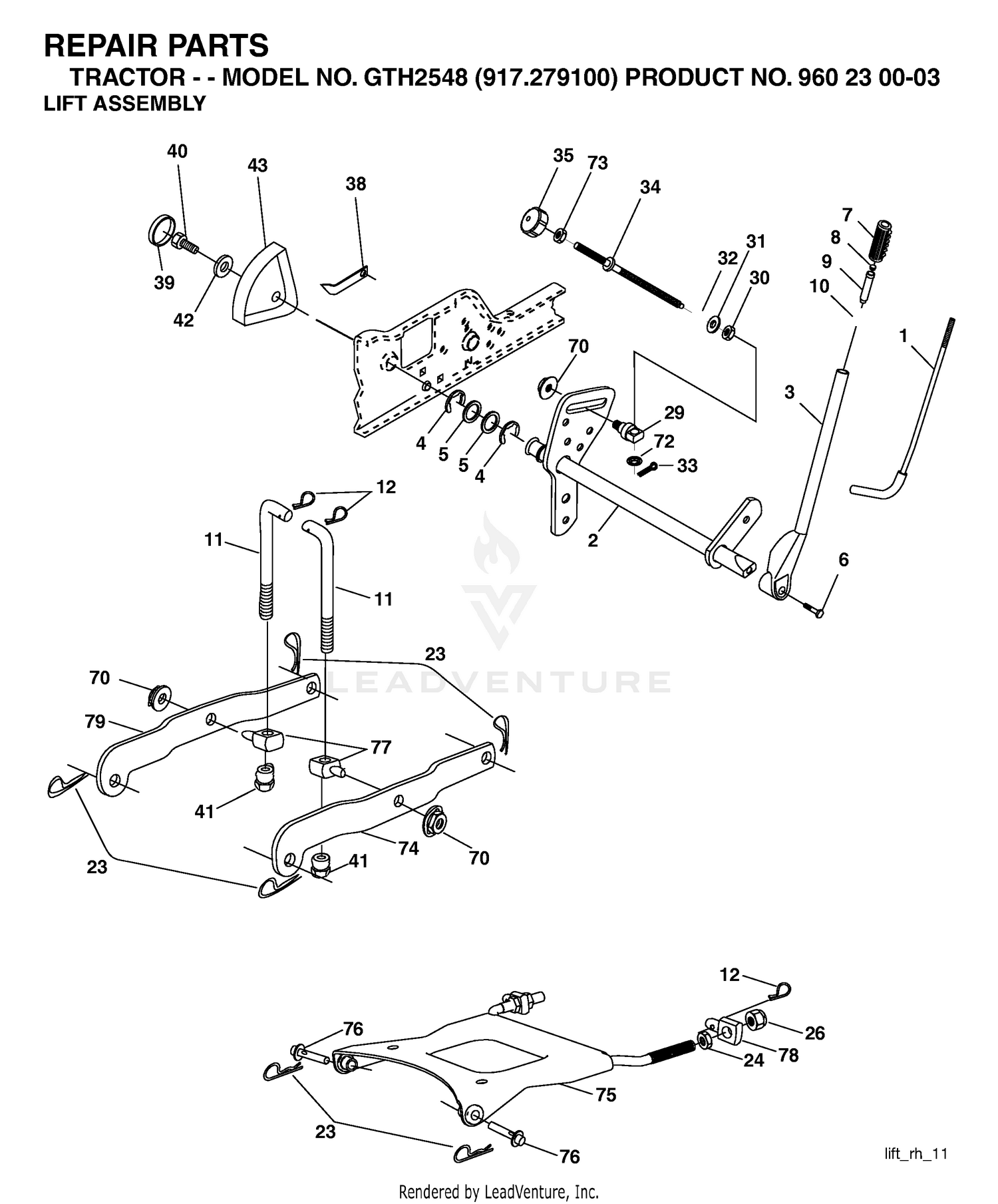 MOWER LIFT / DECK LIFT