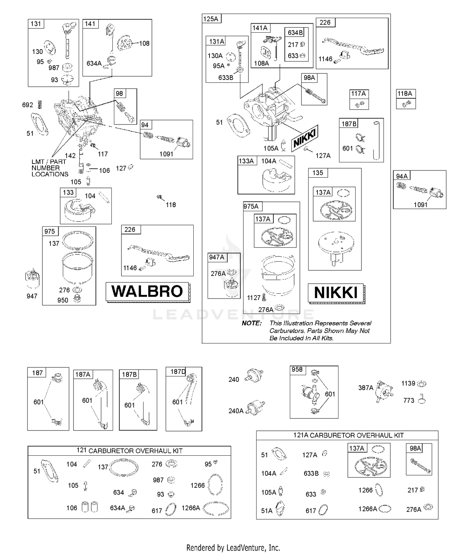 CARBURETOR, KIT - CARBURETOR OVERHAUL