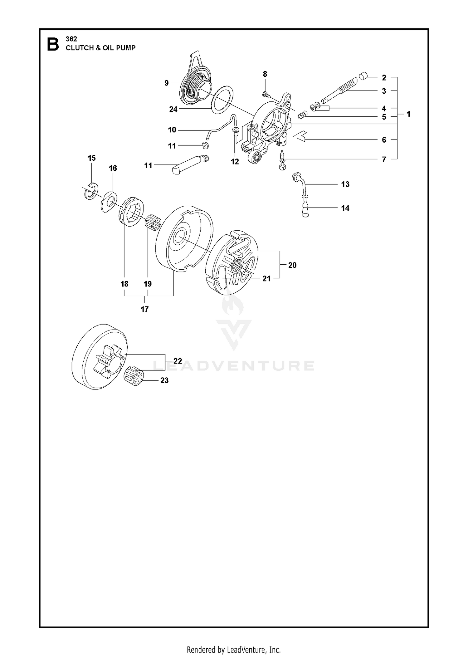 CLUTCH & OIL PUMP 8