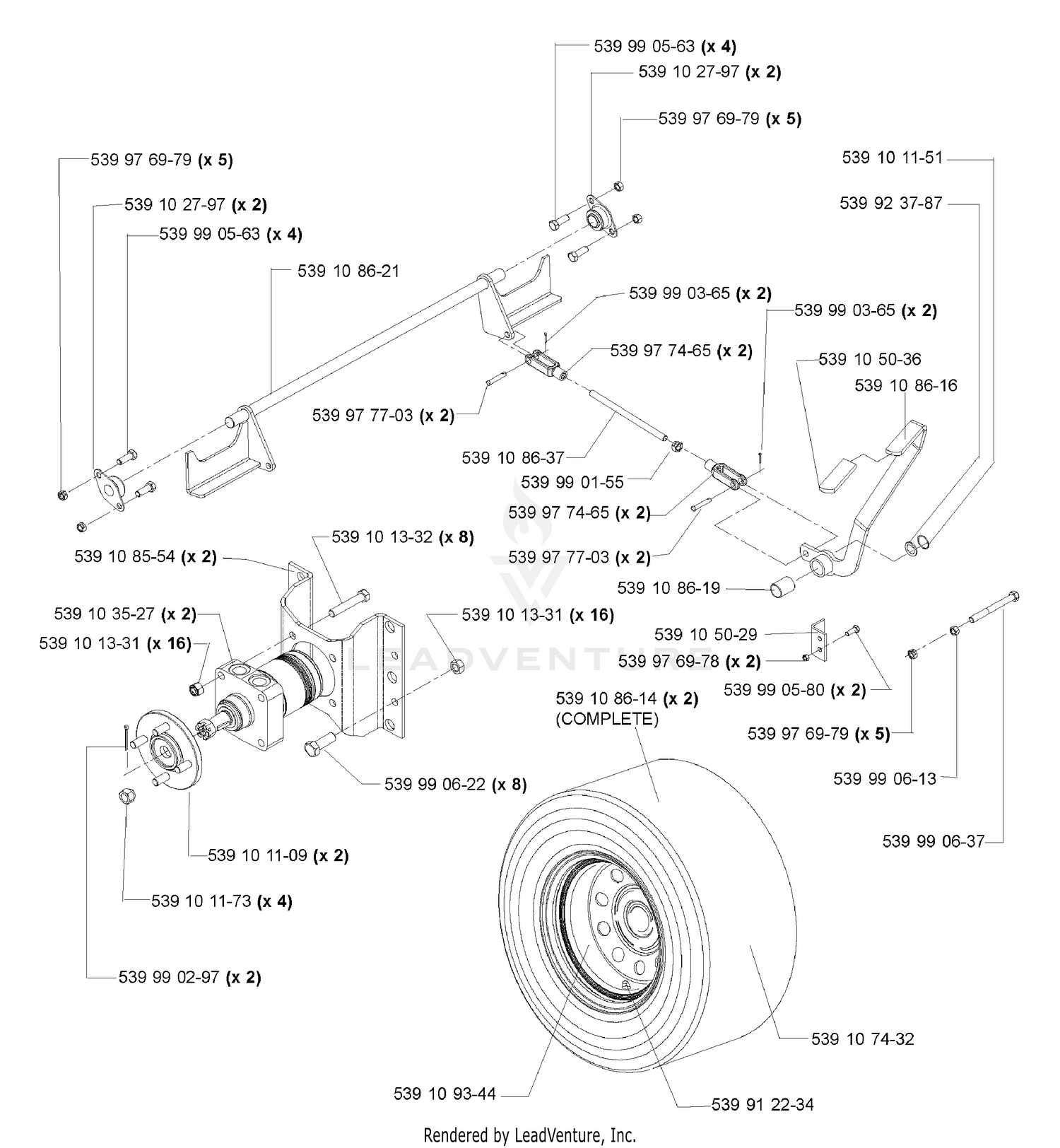 Park Brake Assembly (TE)