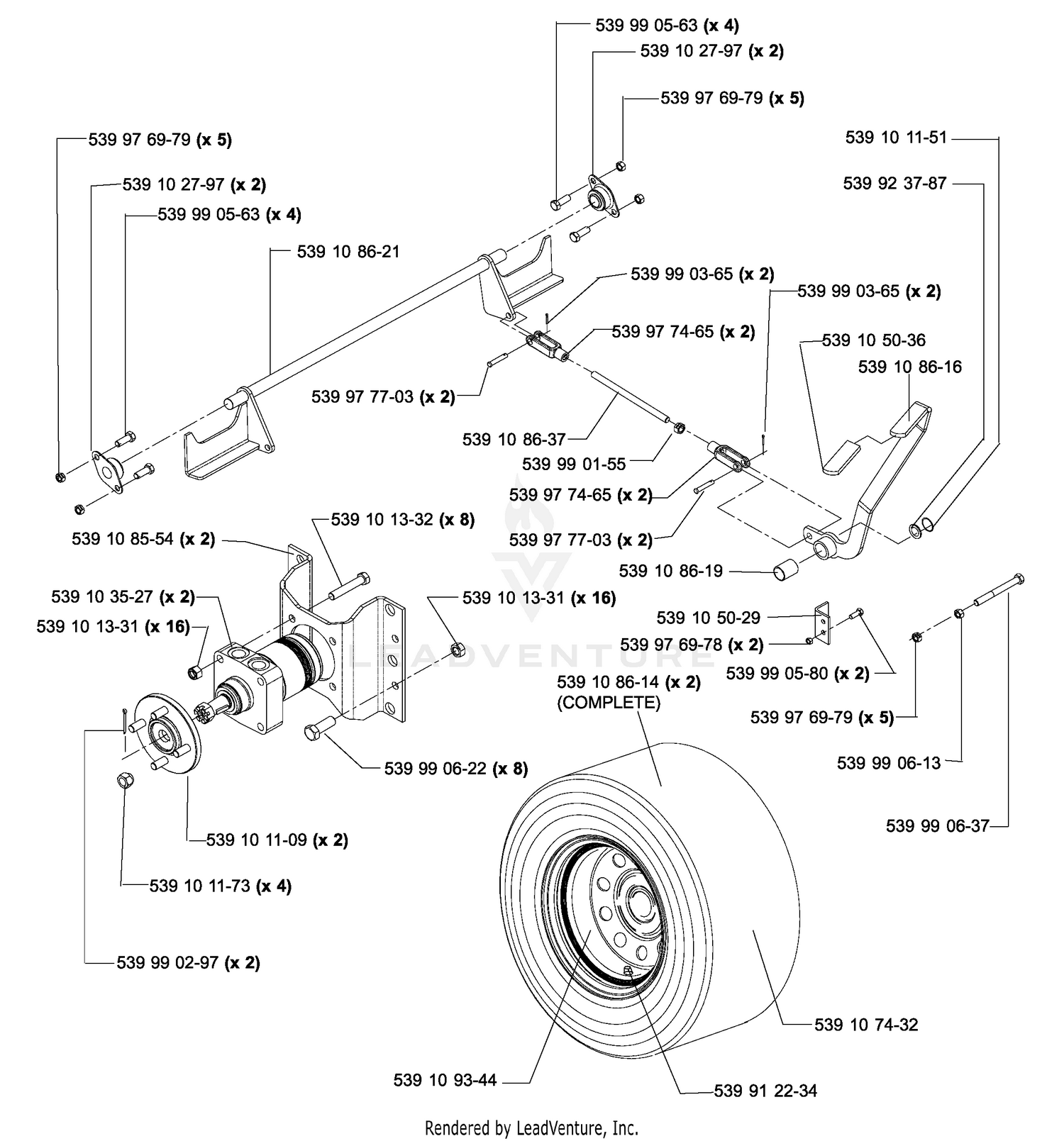 Park Brake Assembly TE