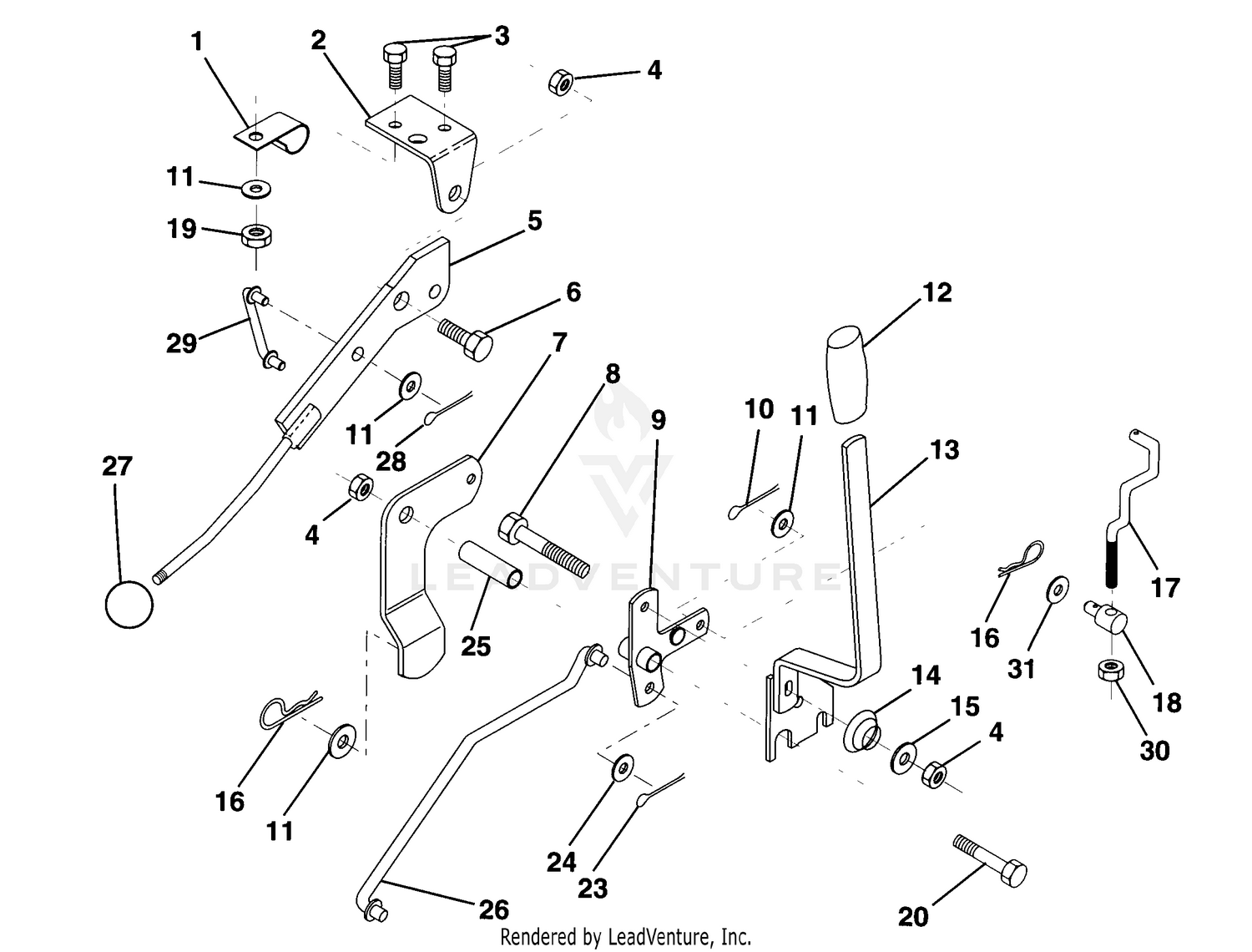 Mower Lift Lever