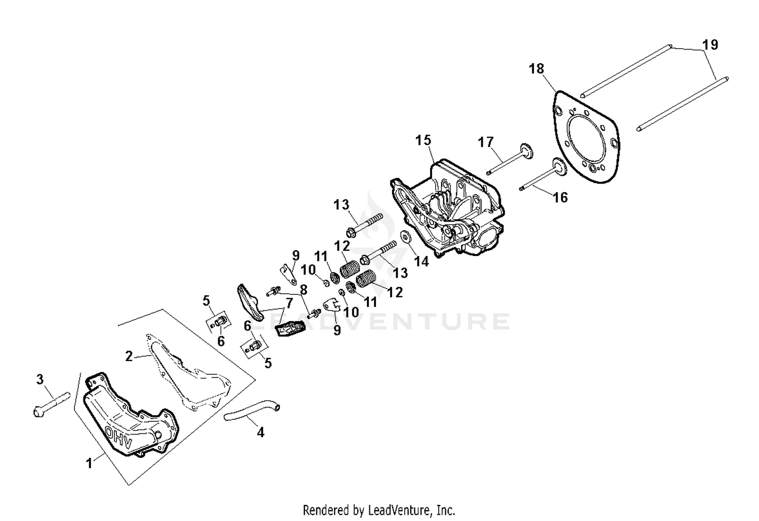 CYLINDER HEAD, VALVE, BREATHER