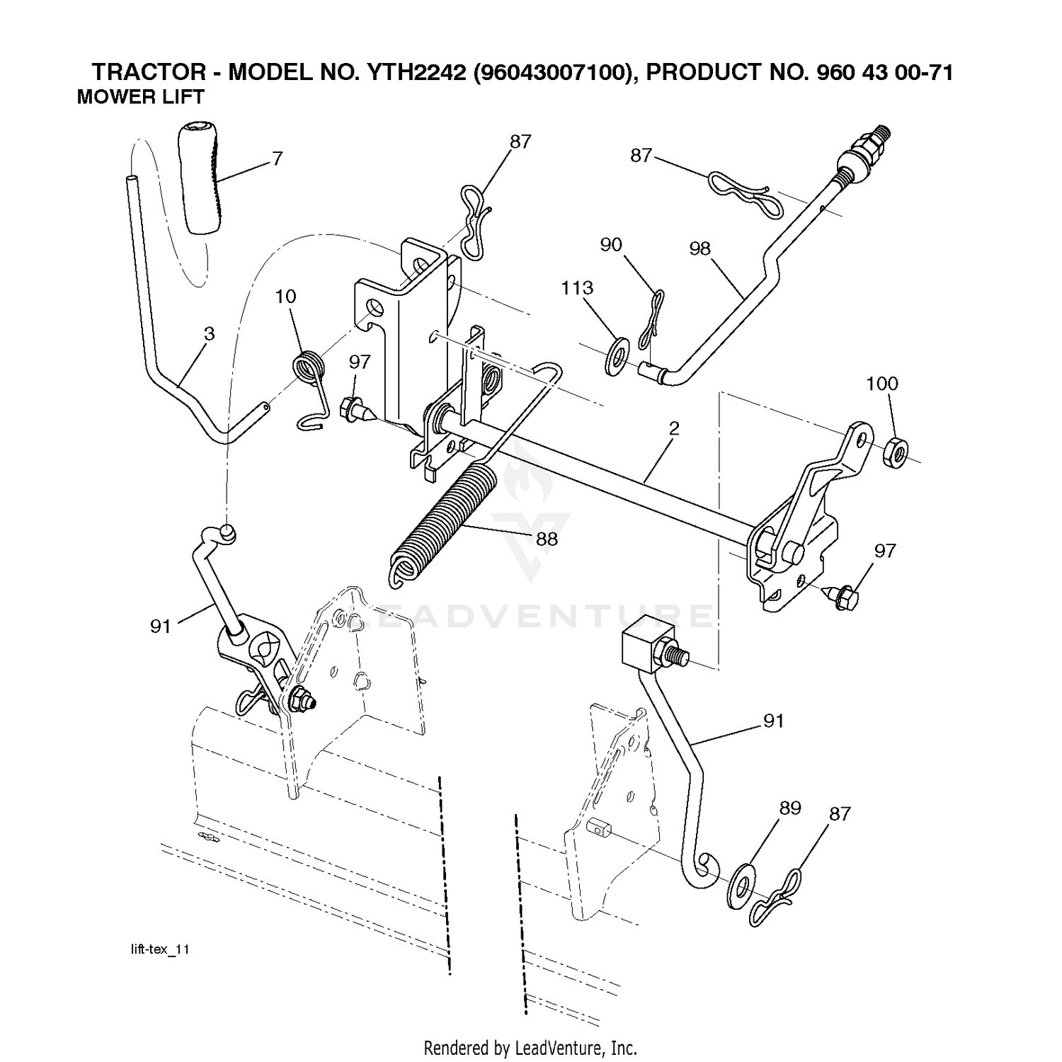 MOWER LIFT / DECK LIFT