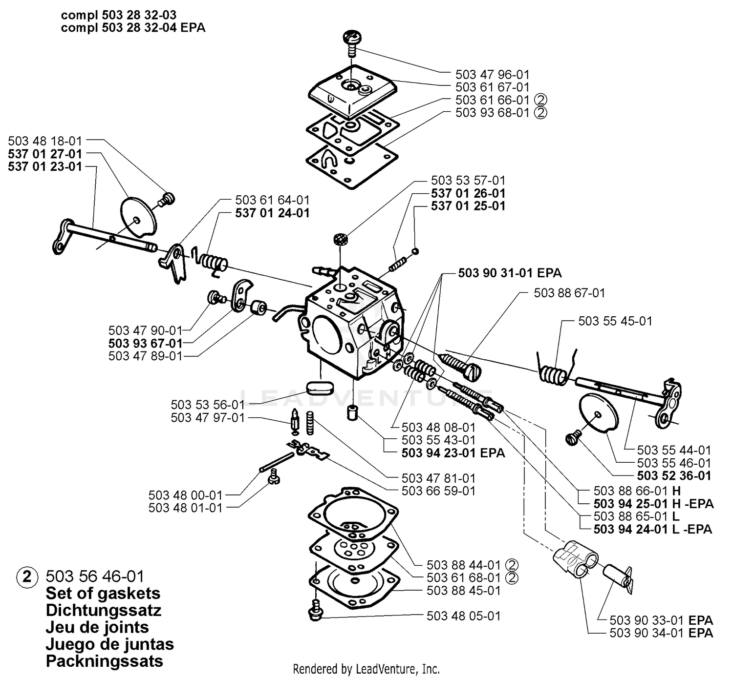 Carburetor Parts Zama C3M-EL2B/8A EPA