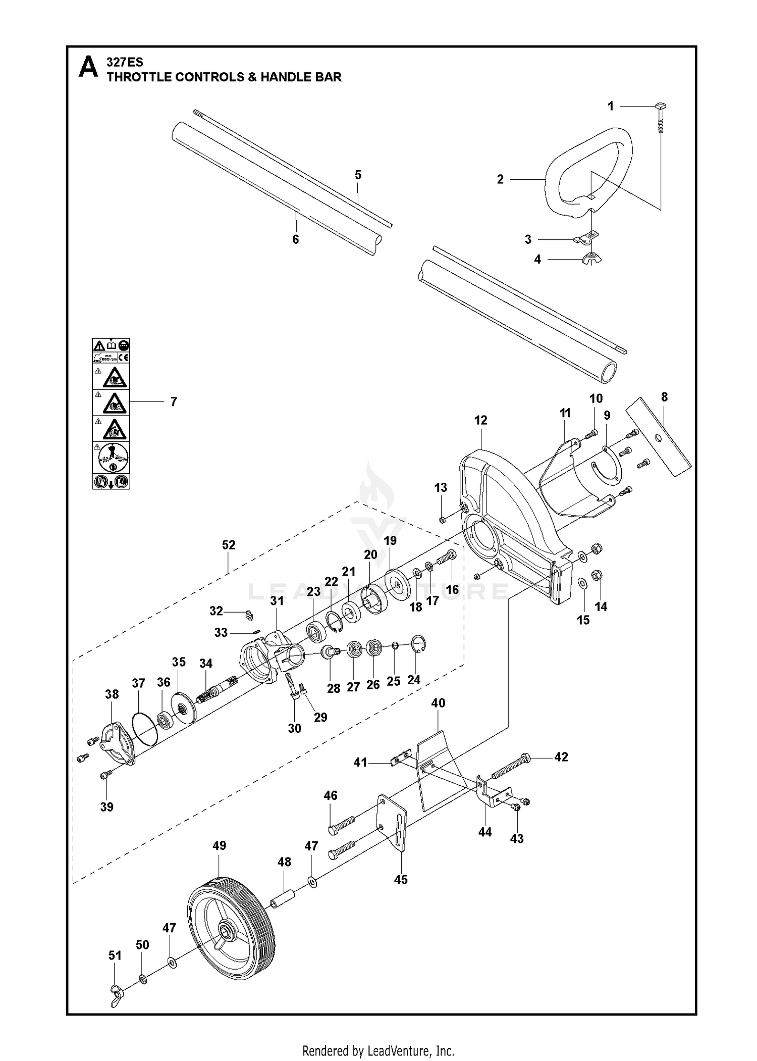 THROTTLE CONTROLS & HANDLE BAR