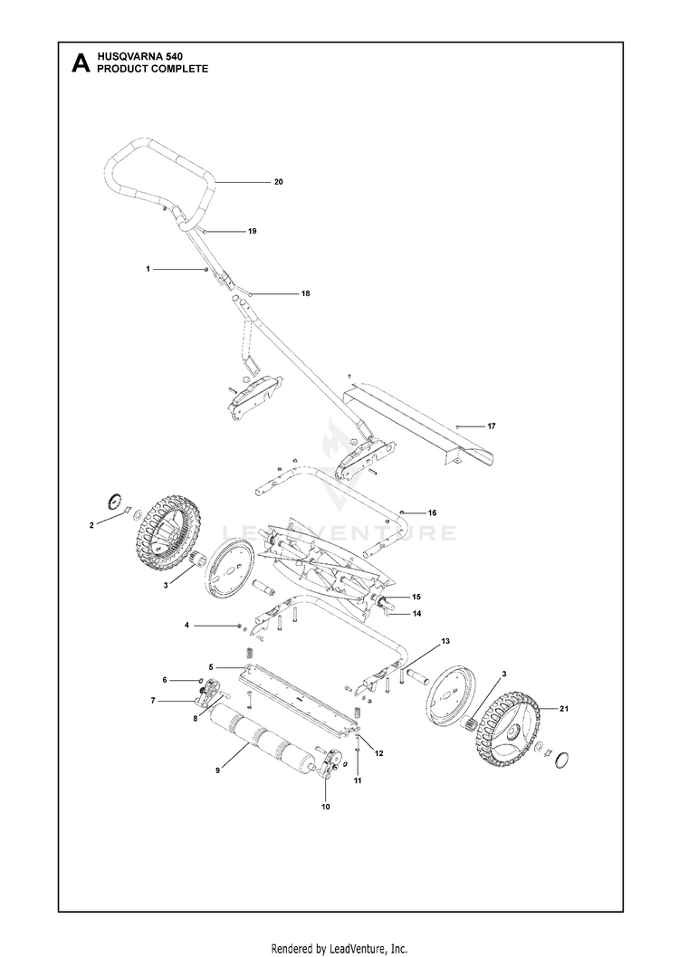 Husqvarna 540 964944001 (202103) Walk Behind Mower Partswarehouse