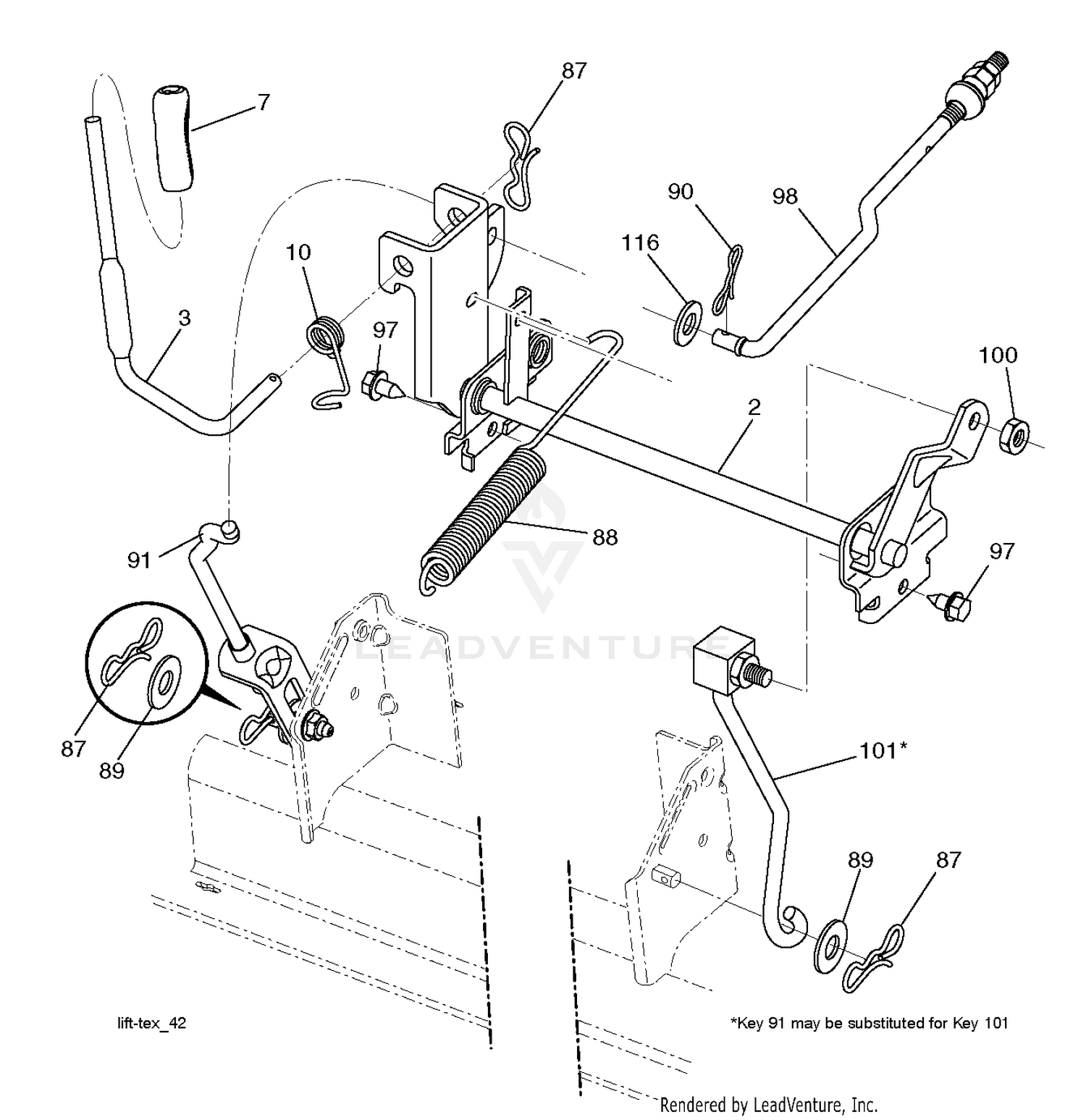 MOWER LIFT / DECK LIFT
