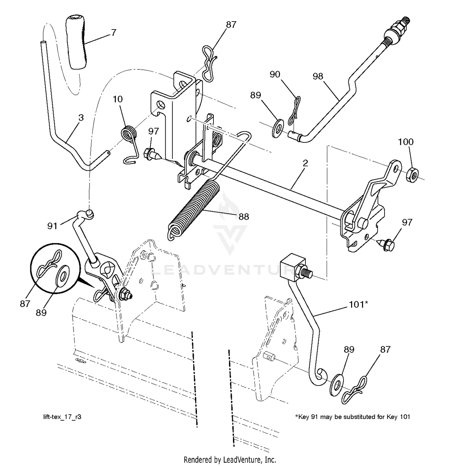 MOWER LIFT / DECK LIFT