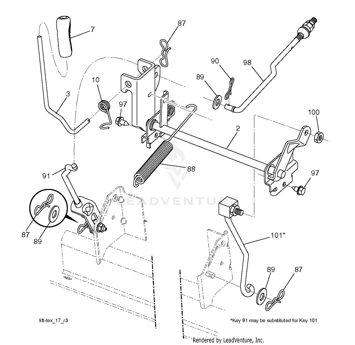 MOWER LIFT / DECK LIFT