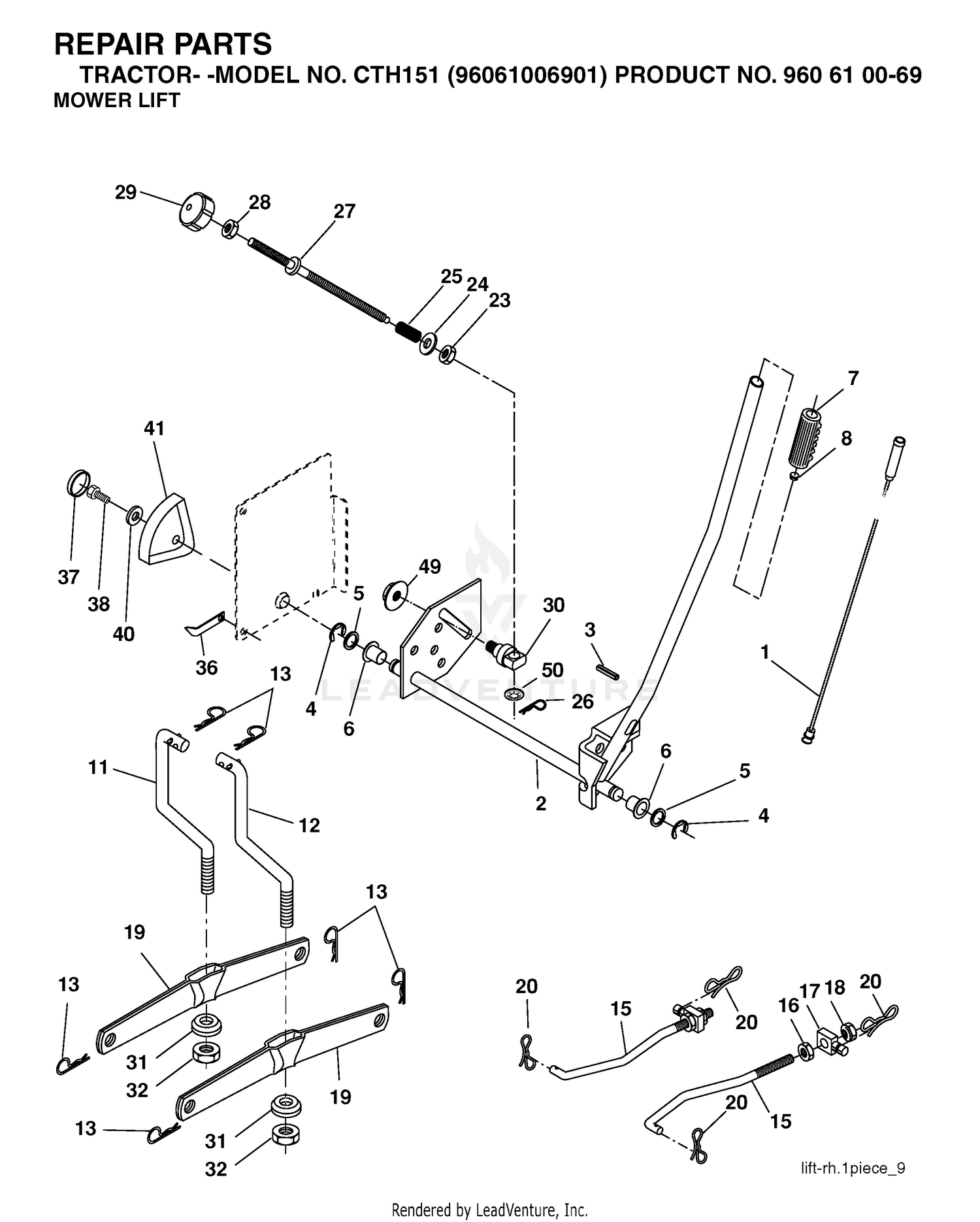 MOWER LIFT / DECK LIFT