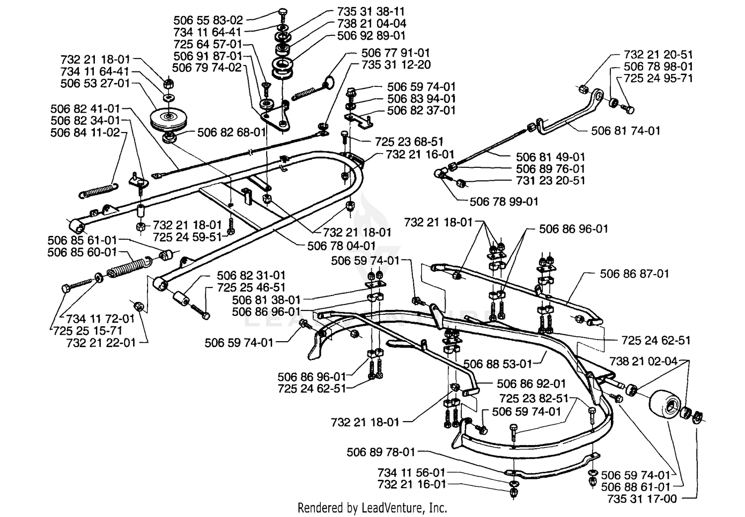 Frame And Pulley Assembly (R1200)