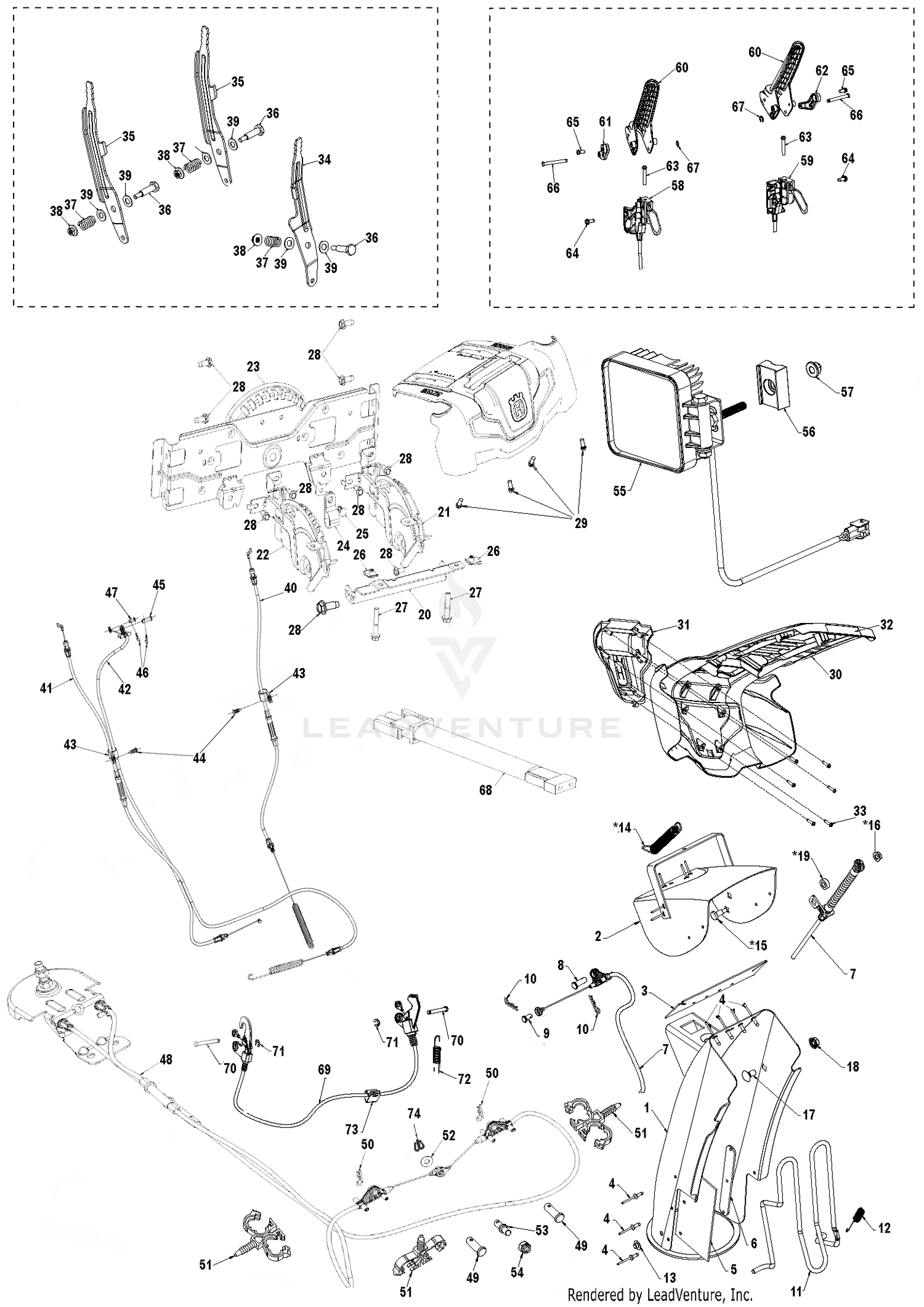CONTROL PANEL & DISCHARGE CHUTE
