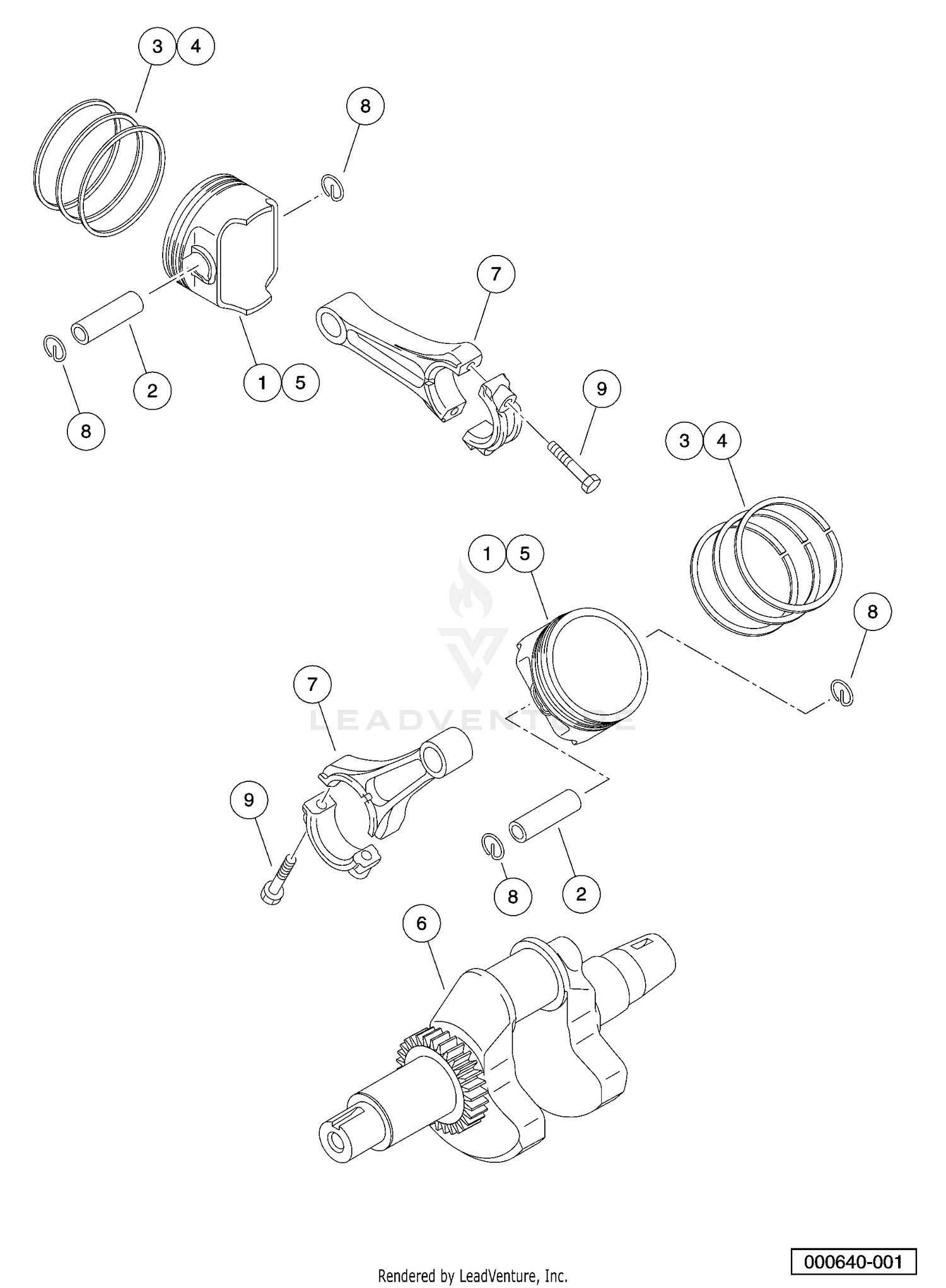 Pistons And Crankshaft