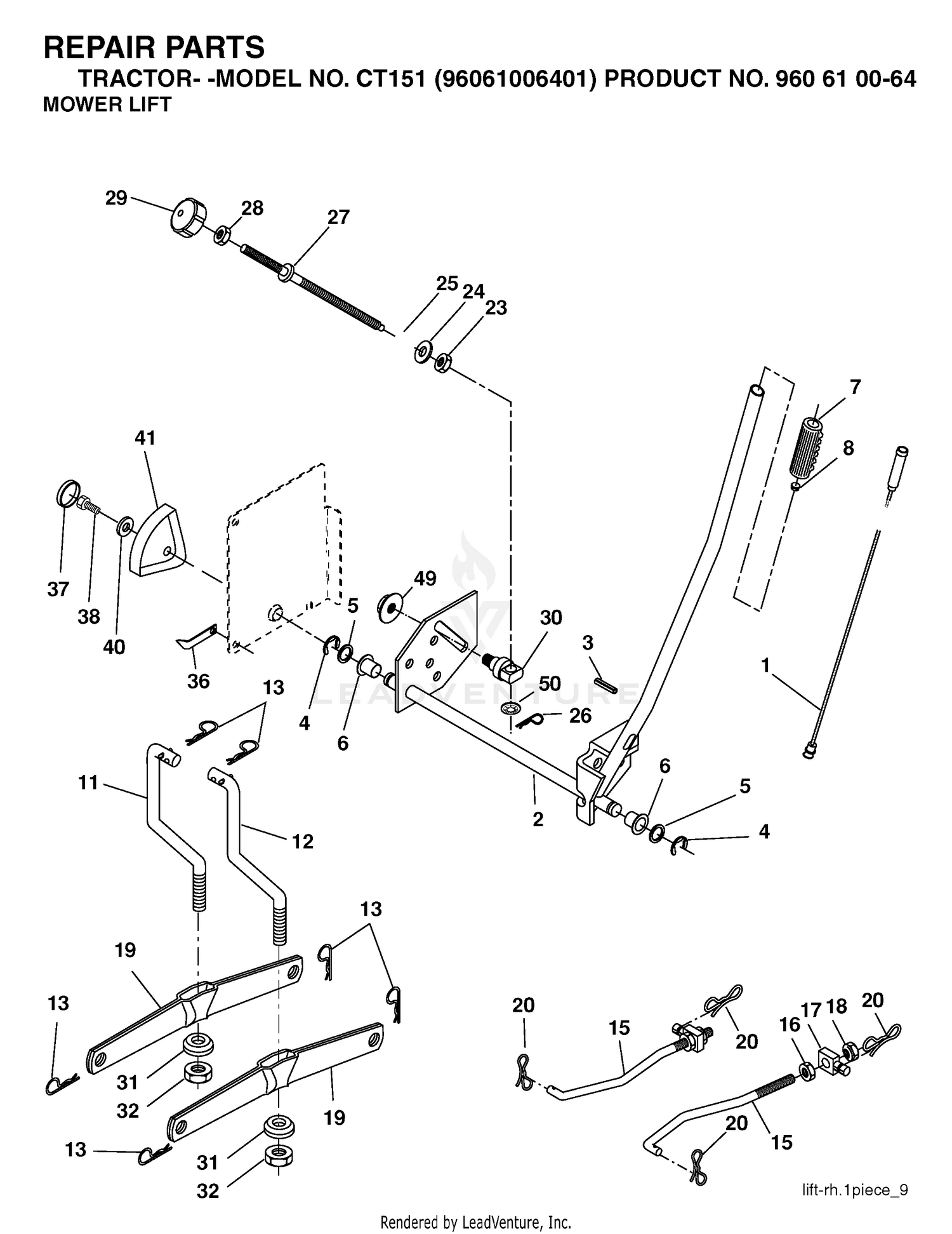 MOWER LIFT / DECK LIFT
