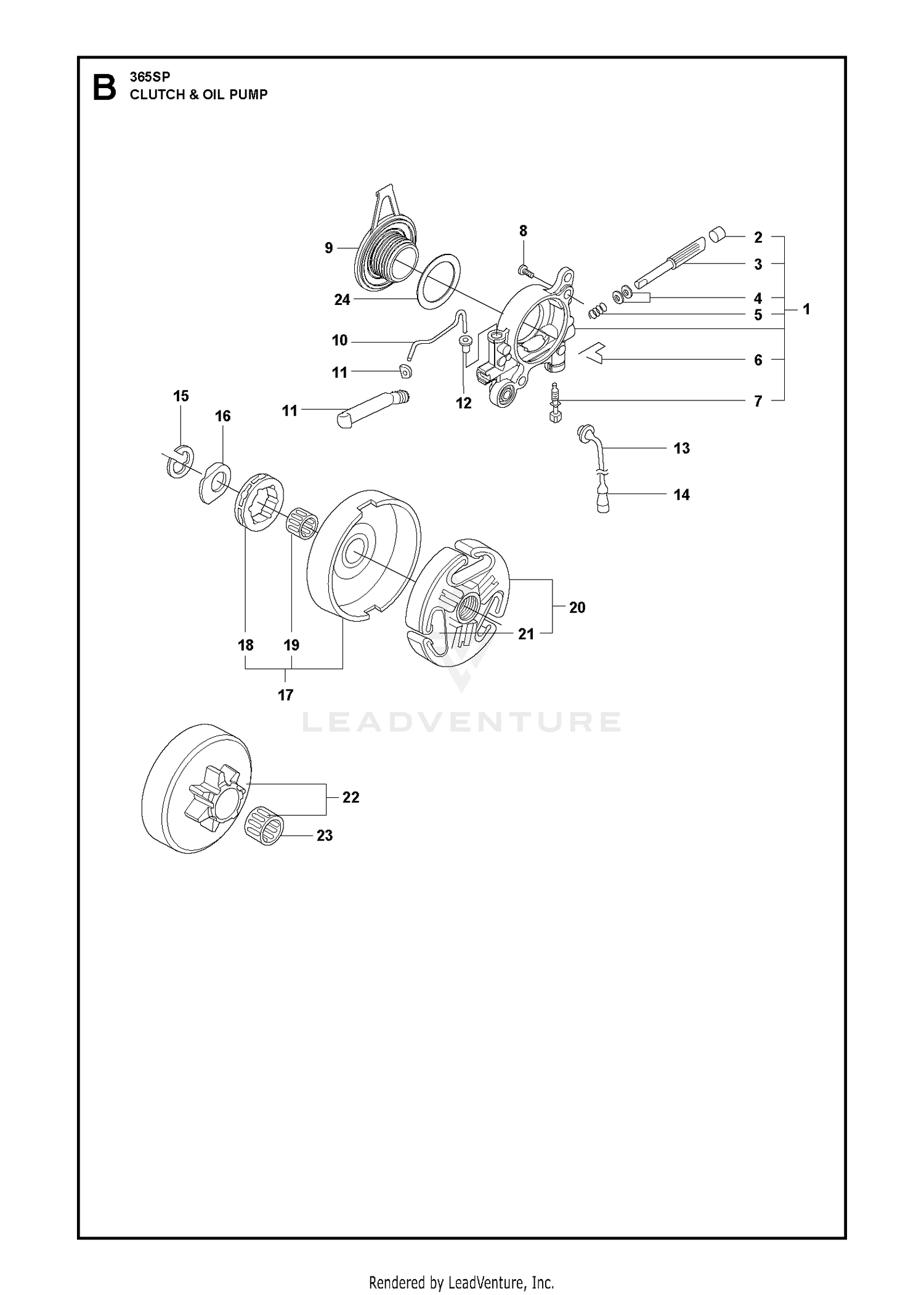 CLUTCH & OIL PUMP 6