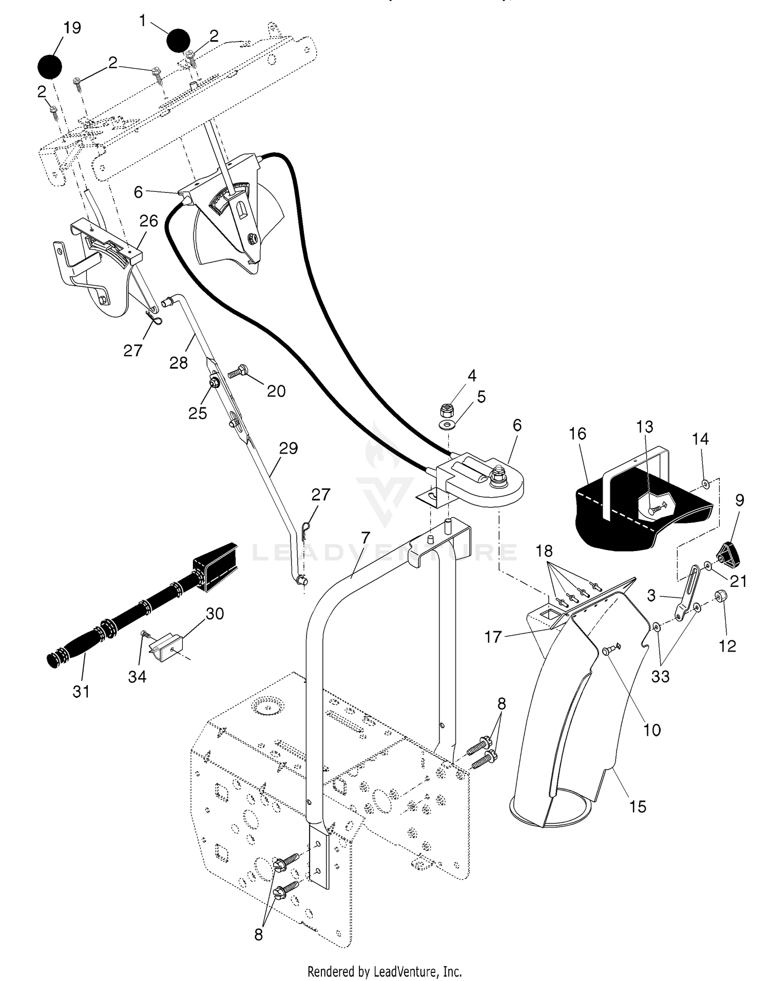 Control Panel/Discharge Chute