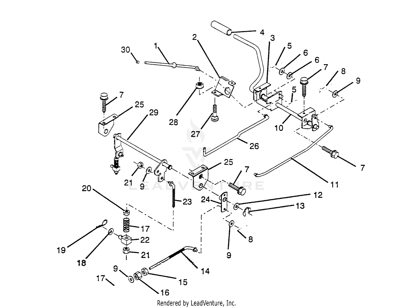 Brake / Rear Mower Lift Assembly