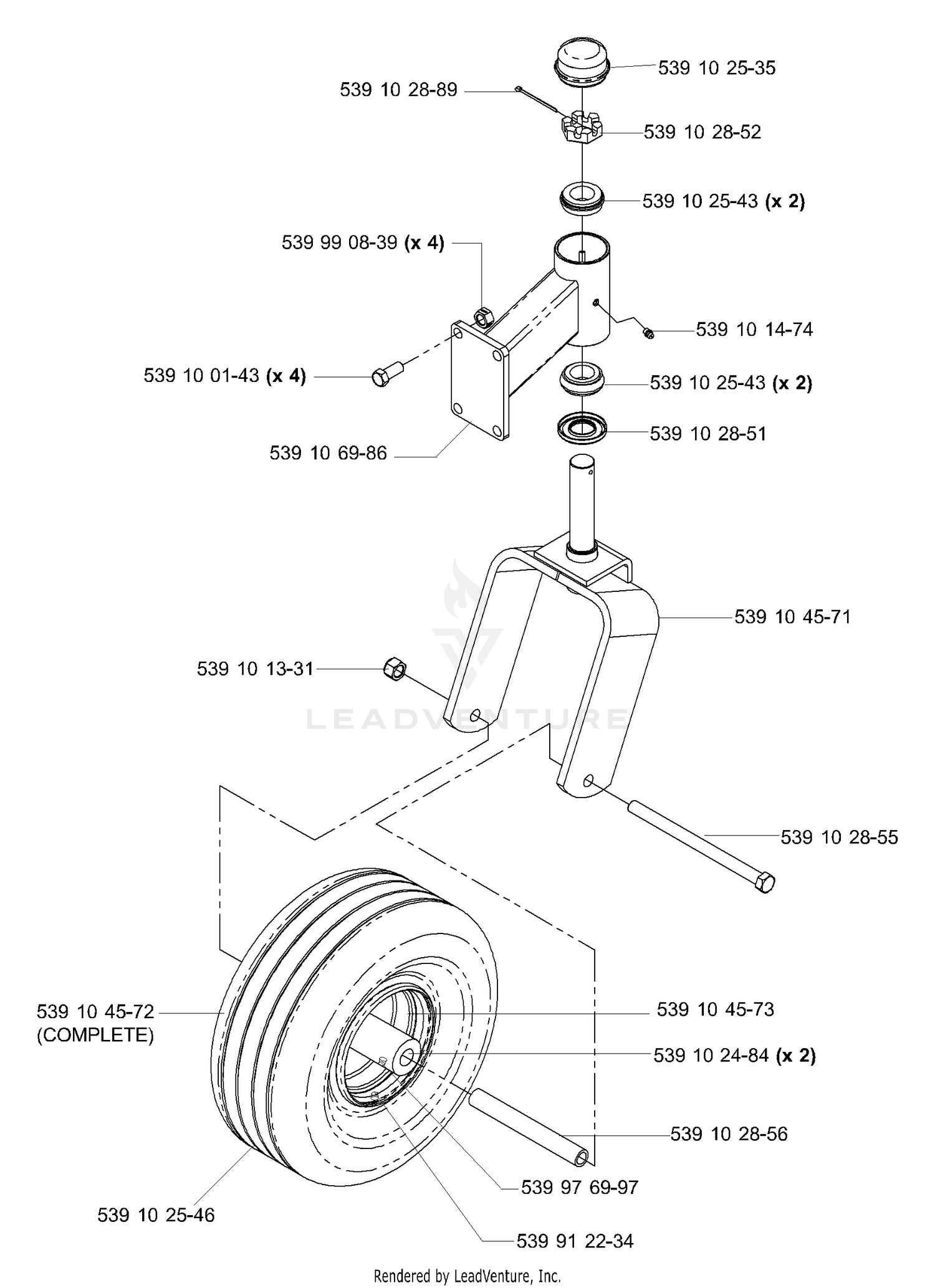 Caster Arm