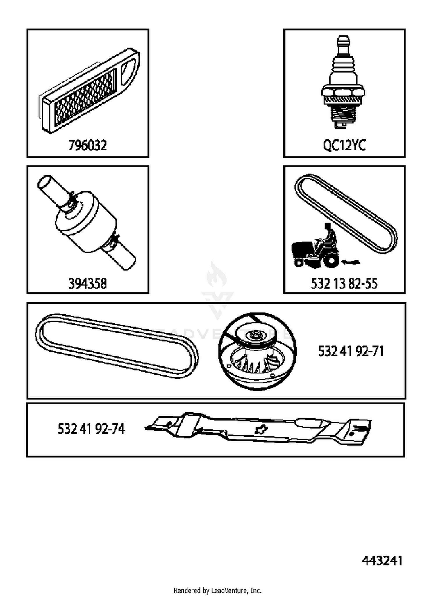 FREQUENTLY USED PARTS