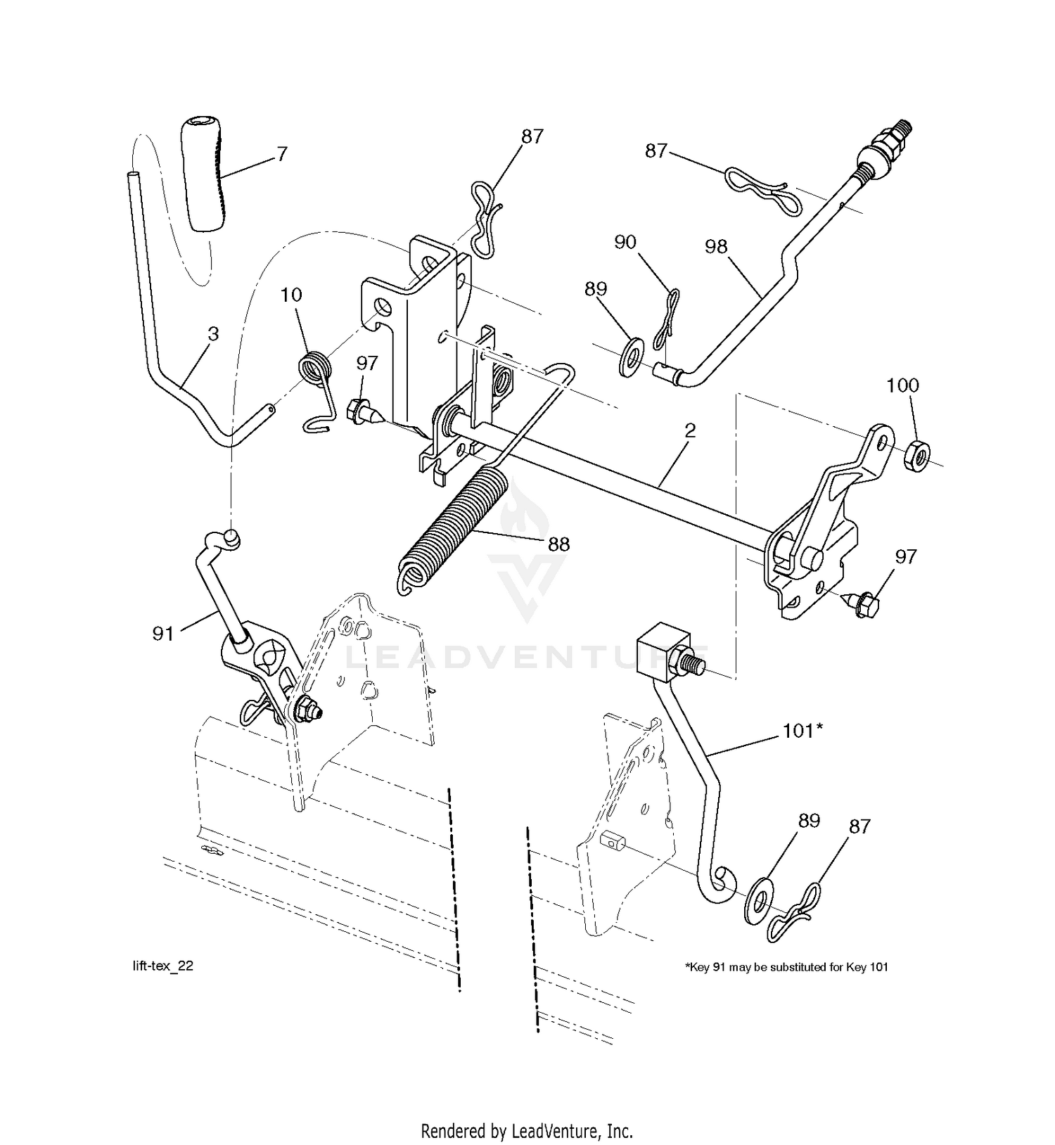 MOWER LIFT / DECK LIFT