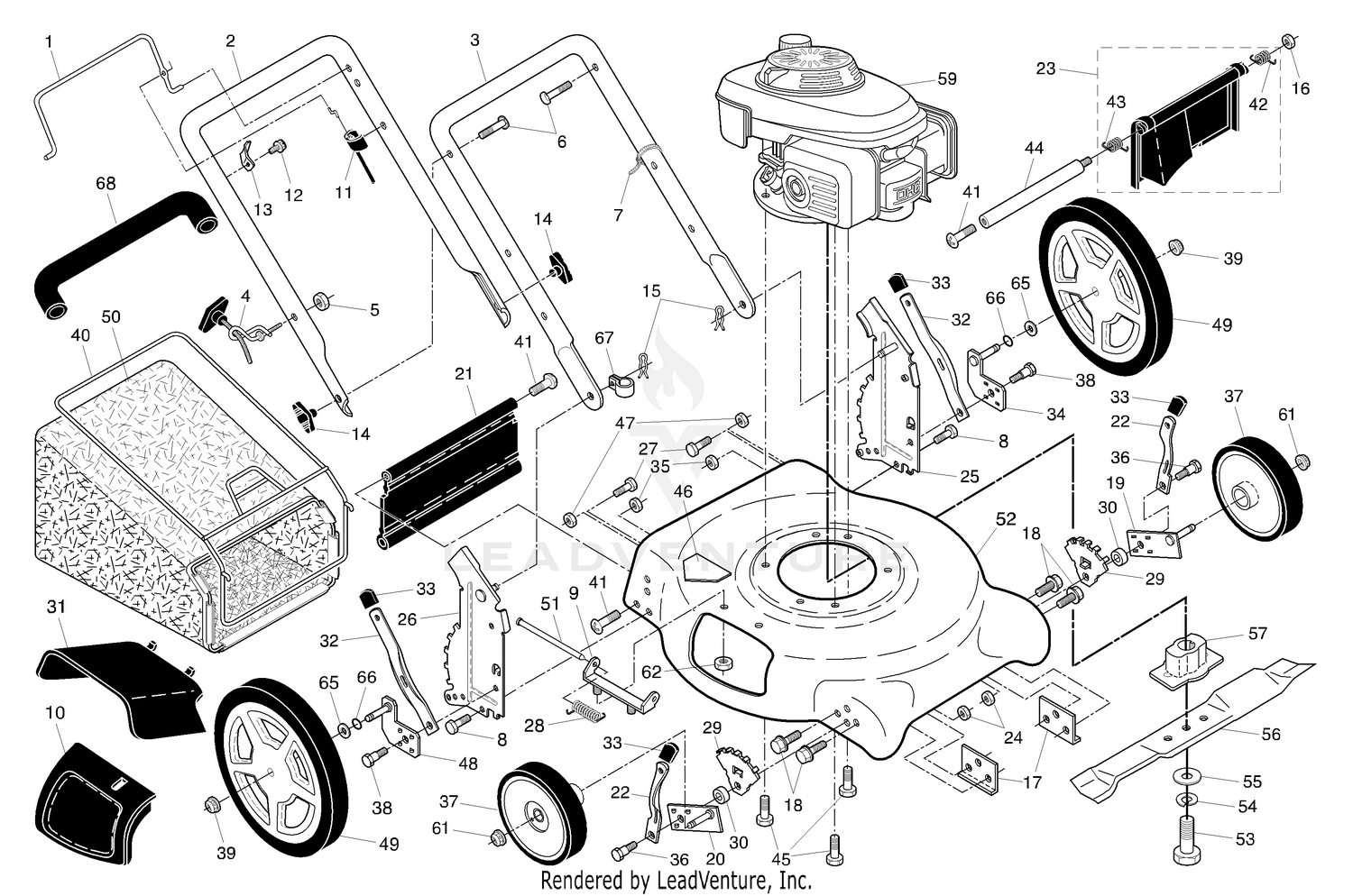 Handle & Deck Assembly
